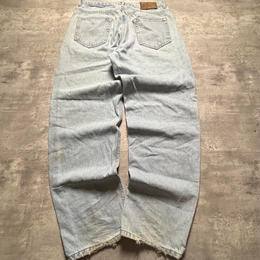 Calvin Klein Baggy Jeans Mens 32x30 Blue Vintage 90s Made in USA Faded Denim